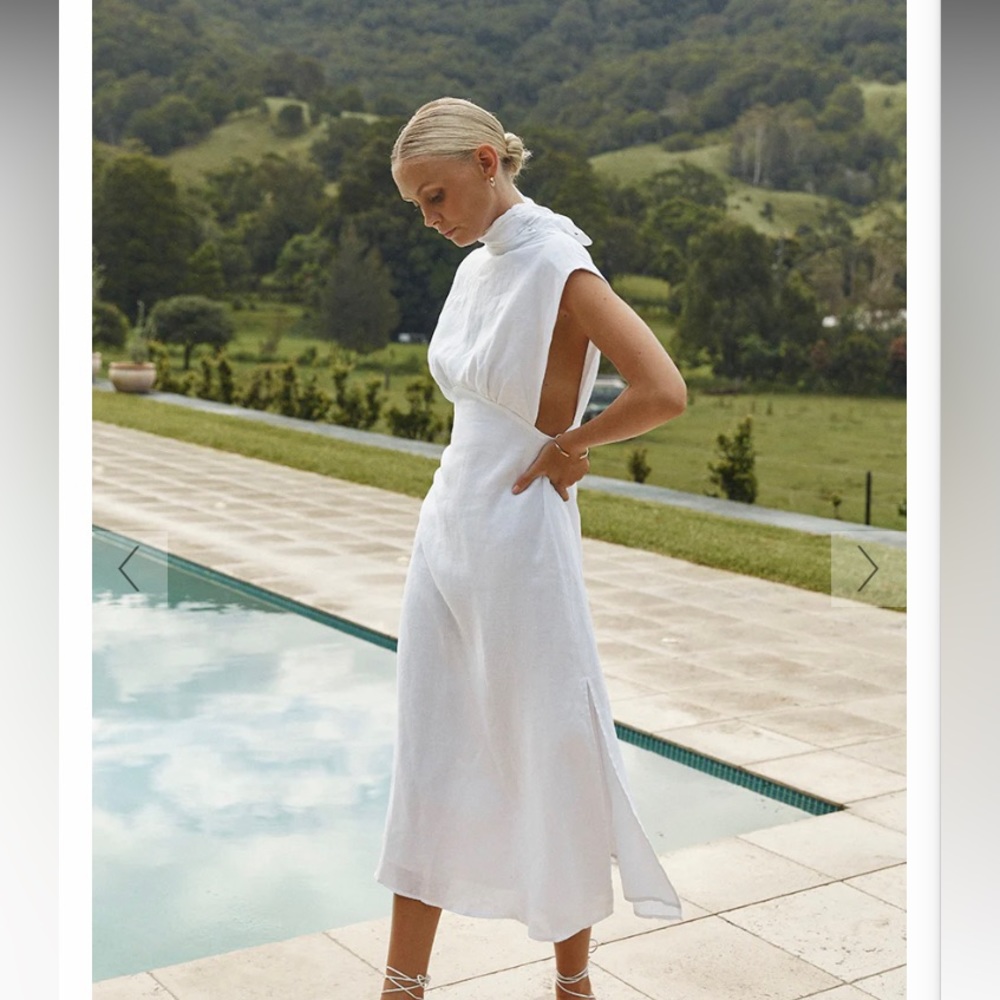 DISSH dress white pretty graduation dress